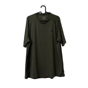 Under Armour Olive Green Lightweight Athletic Short Sleeve Tech Tee Mens Size XL